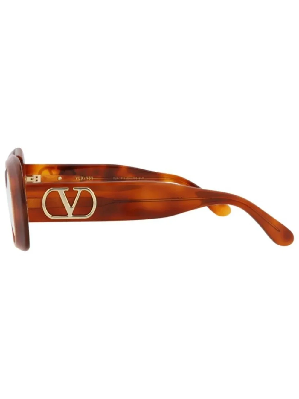 New Valentino Women's Eyeglasses Round Oval Acetate Frame Havana Havana